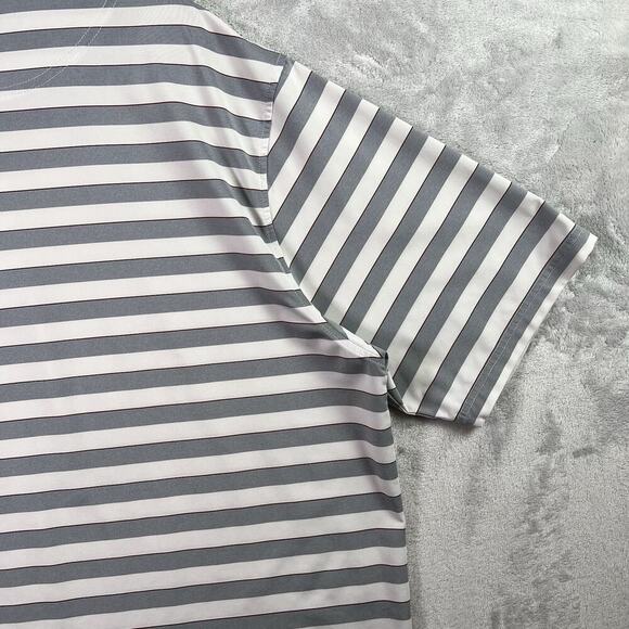 Footjoy Polo Striped Men's XL White/Grey Banyan Creek Golf Course FL Collared - Picture 11 of 13